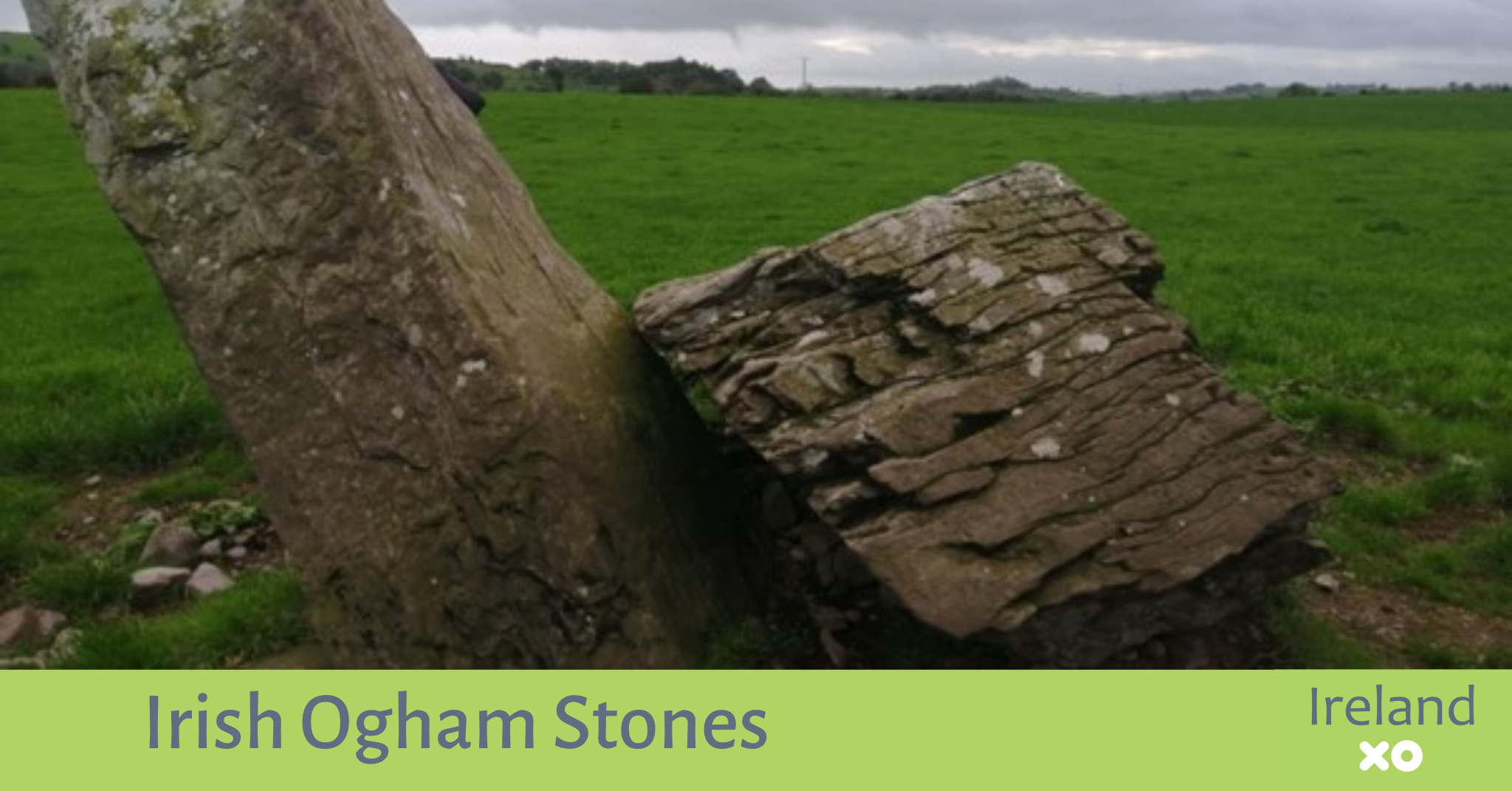 Irish Ogham Stones Ireland Reaching Out